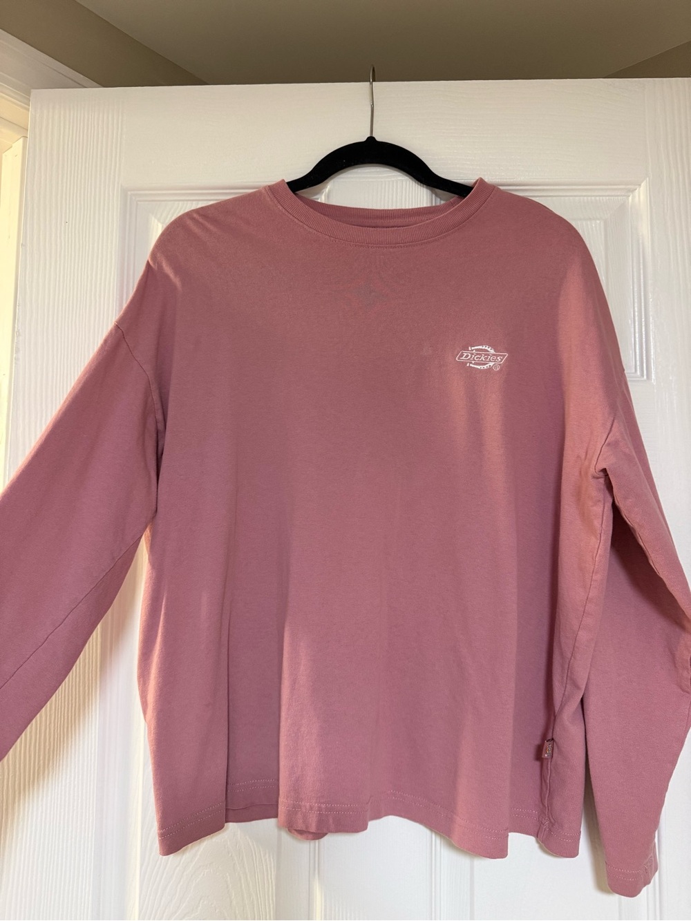 Dickies Women’s Long Sleeve Crew Tee - Dusty Rose